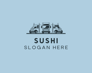 Shipping Truck Vehicle logo design