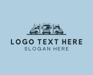 Trucking - Shipping Truck Vehicle logo design