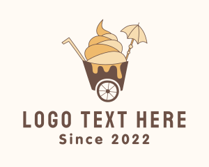 Gelato - Ice Cream Cart logo design