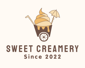 Ice Cream Cart logo design