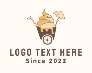 Food Delivery - Ice Cream Cart logo design
