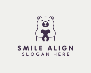 Bear Dental Tooth logo design