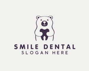 Bear Dental Tooth logo design