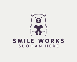 Dental - Bear Dental Tooth logo design