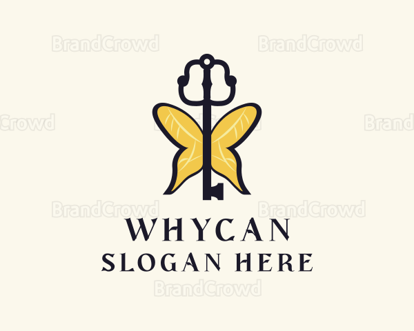 Elegant Wing Key Logo