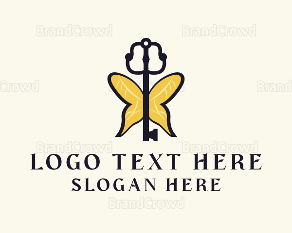 Elegant Wing Key Logo