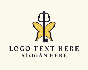 Skincare - Elegant Wing Key logo design