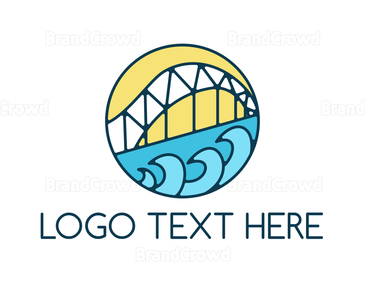 San Francisco Bay Bridge Wave Logo | BrandCrowd Logo Maker