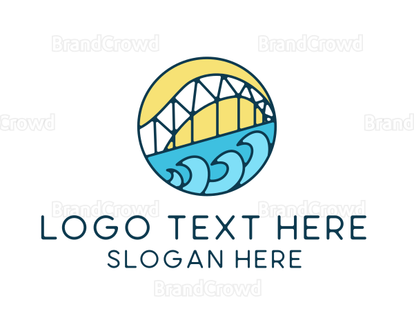 San Francisco Bay Bridge Wave Logo