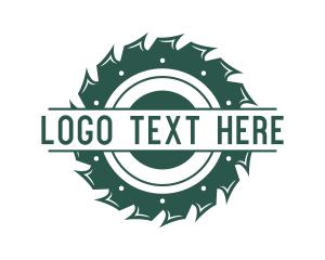 Lumber - Industrial Carpentry Saw logo design