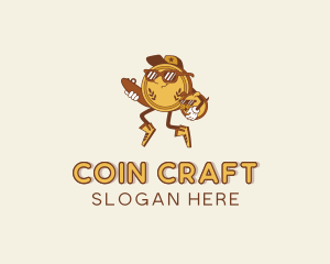 Coin - Cartoon Coin Money logo design