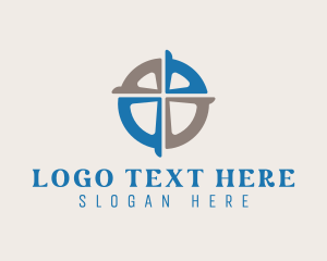 Badge - Modern Cross Religion logo design