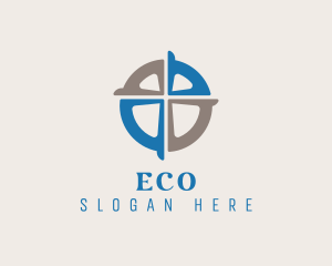 Modern Cross Religion Logo