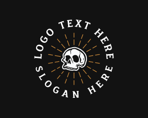 Apparel - Death Skull Skeleton logo design