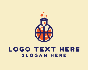 Basketball Team - Basketball Lab Flask logo design