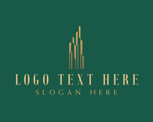 Luxury - Highrise Building Real Estate logo design