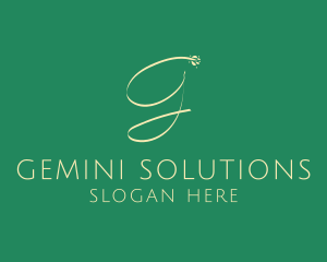 Feminine Salon Letter G logo design