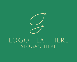 Therapy - Feminine Salon Letter G logo design
