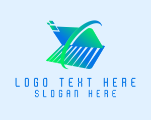 Presentation - Laptop Orbit Pixel logo design