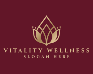 Gold Lotus Wellness logo design