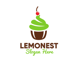 Desert - Cherry Mint Cupcake logo design