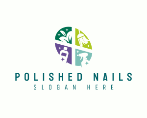 Clean Housekeeping Sanitation logo design