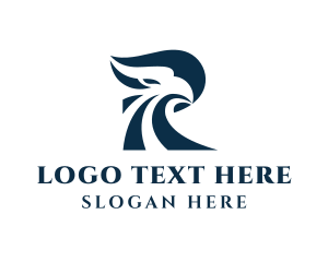 Initial - Generic Blue Bird Letter logo design