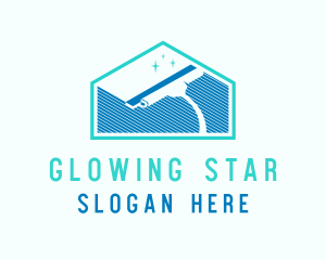 Shining - House Clean Wiper logo design