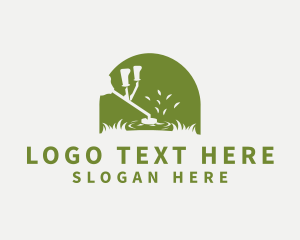 Lawn Care Gardening Logo