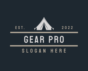 Gear - Tent Camping Gear logo design