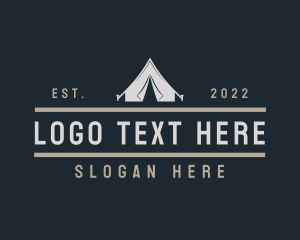 Equipment - Tent Camping Gear logo design