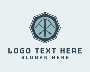 Octagon - T-Handle Wrench Tools logo design