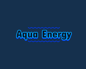 Blue Aqua Water logo design