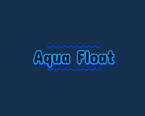 Blue Aqua Water logo design