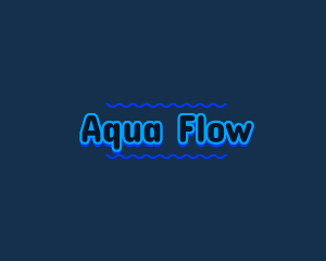 Blue Aqua Water logo design