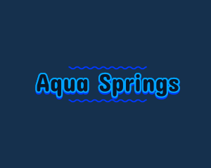 Blue Aqua Water logo design