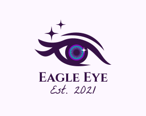 Watching - Sparkling Beautiful Eyes logo design