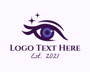 Watching - Sparkling Beautiful Eyes logo design