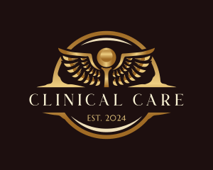 Caduceus Clinic Therapy logo design