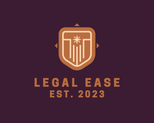 Judiciary - Law School Column Shield logo design