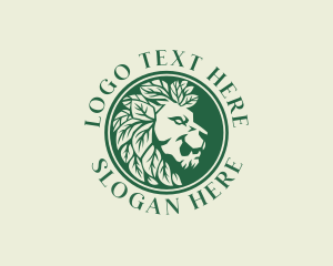Clothing Brand - Wild Leaf Lion logo design