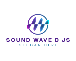 Music Podcast Sound Wave logo design