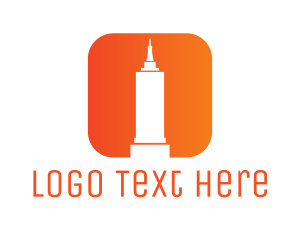Orange Building - Empire State App logo design
