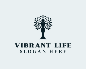 Woman Tree Wellness logo design