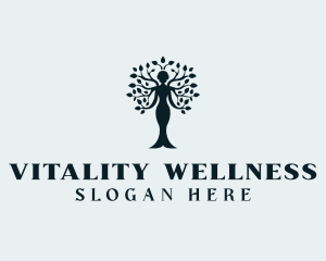 Woman Tree Wellness logo design