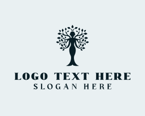 Leaves - Woman Tree Wellness logo design