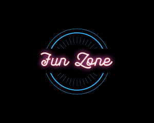 Entertain - Bright Neon Sign logo design