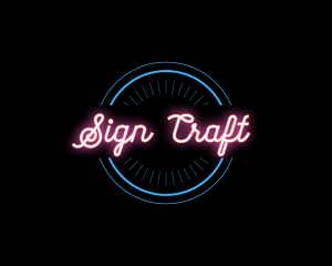 Sign - Bright Neon Sign logo design