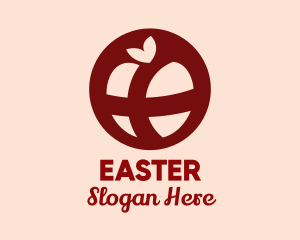 Vegan - Red Apple Cross logo design