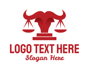 Lawyer - Red Bull Scale logo design